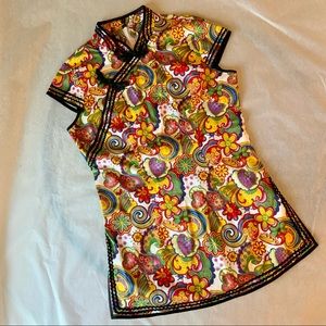 Oriental style casual top